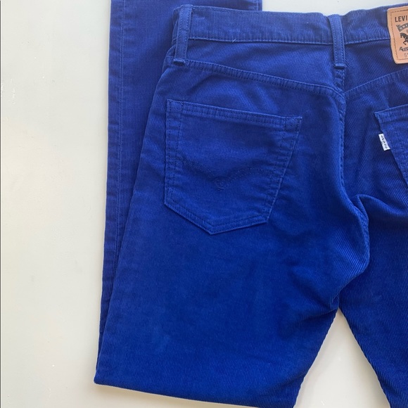 COPY - Levi’s 511 Corduroy Cobalt Blue Pants Straight Leg Electric Pockets W 30… - Picture 14 of 16